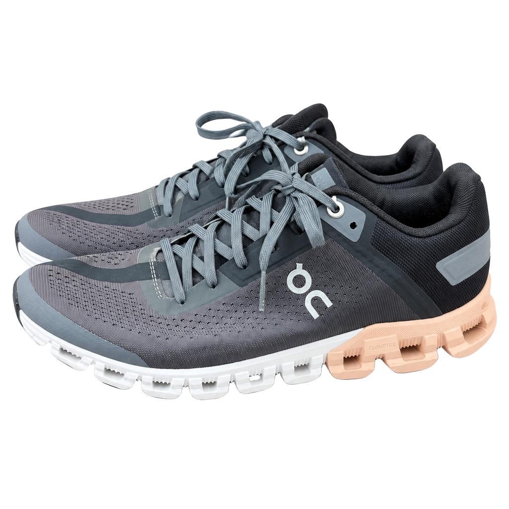 8W On Running Cloudflow Size W8 Black Gray Running Shoes 1
