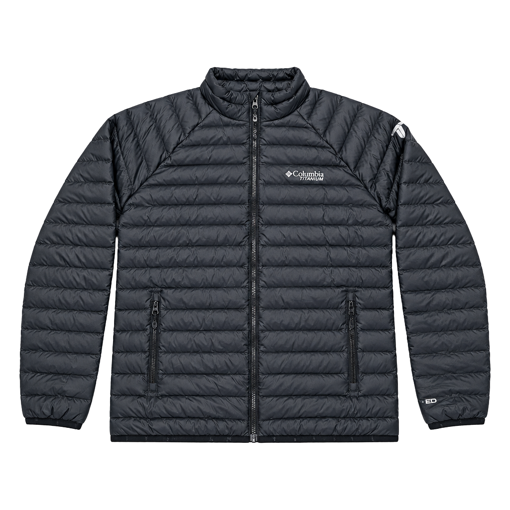 800 Columbia Titanium Alpha Trail Down Jacket Black 1