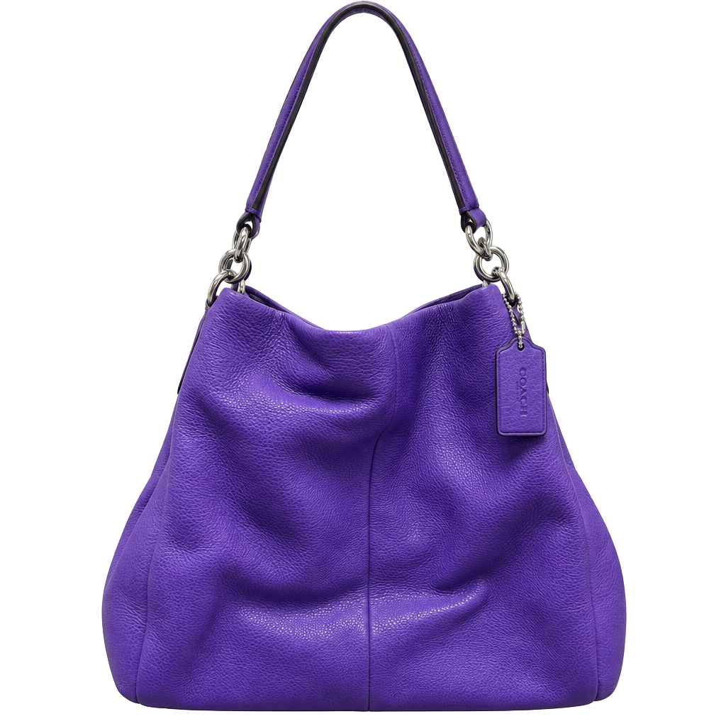 Coach Madison Phoebe Shoulder Bag Violet Leather 1