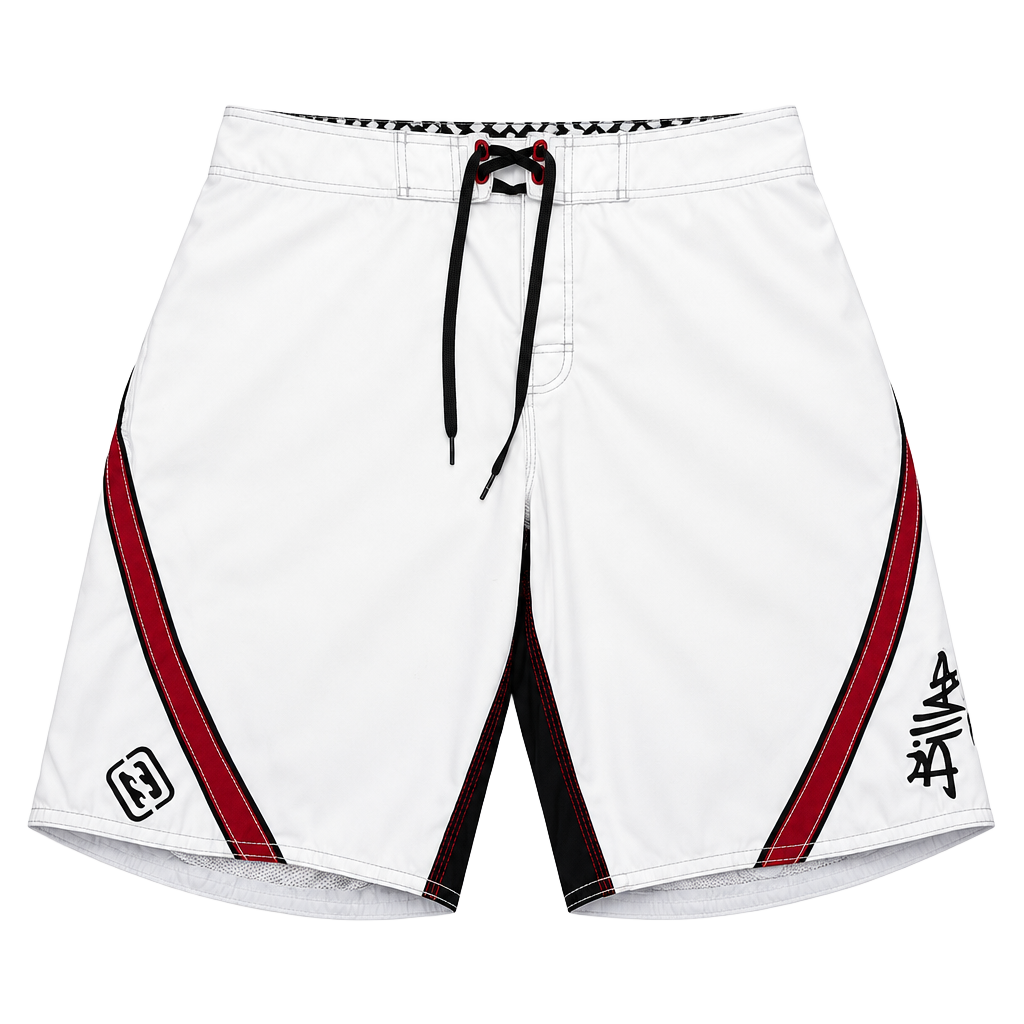 Billabong Andy Irons Boardshorts Size 34 White Red Black 1