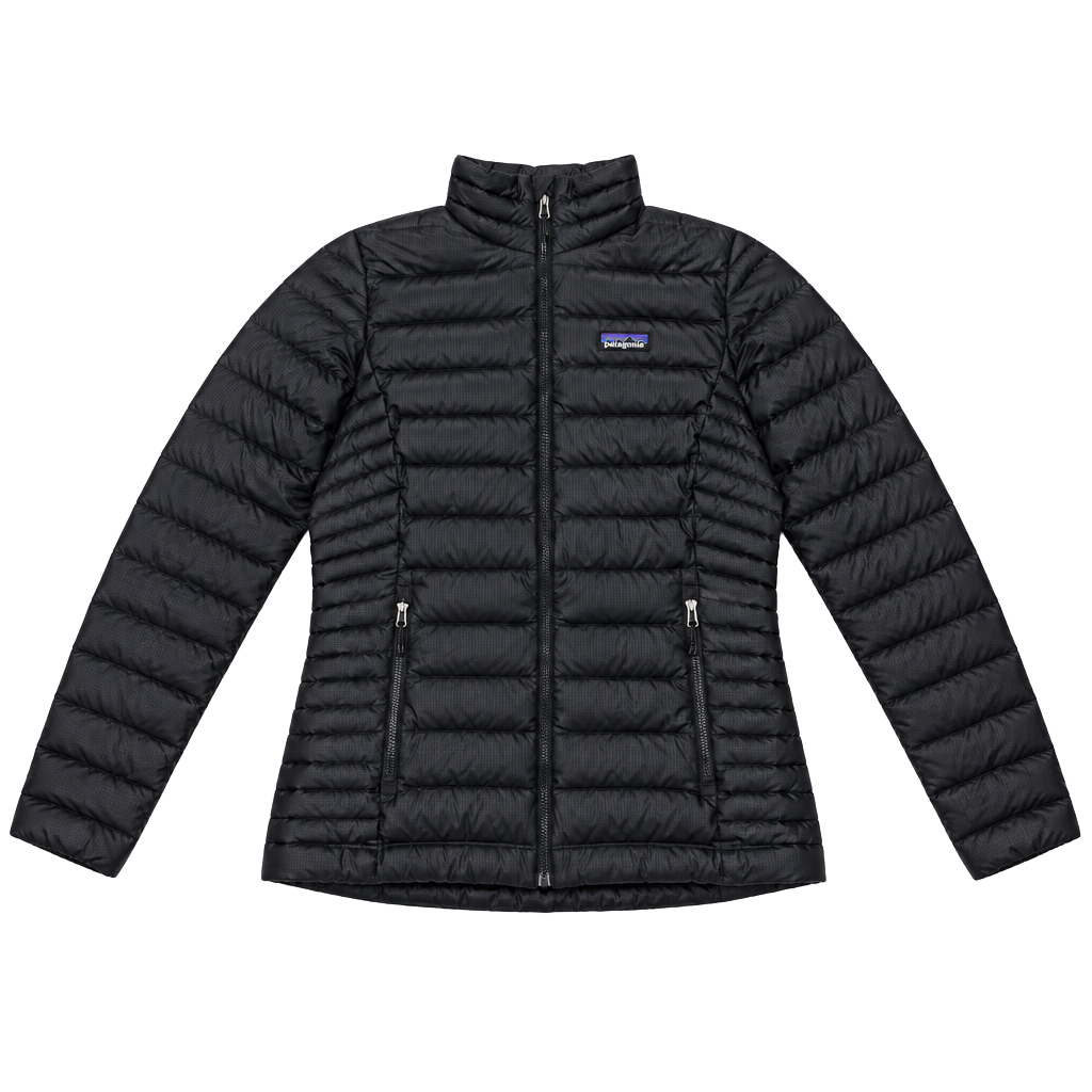 Patagonia Down Sweater Jacket Size M Black Puffer Full Zip 1