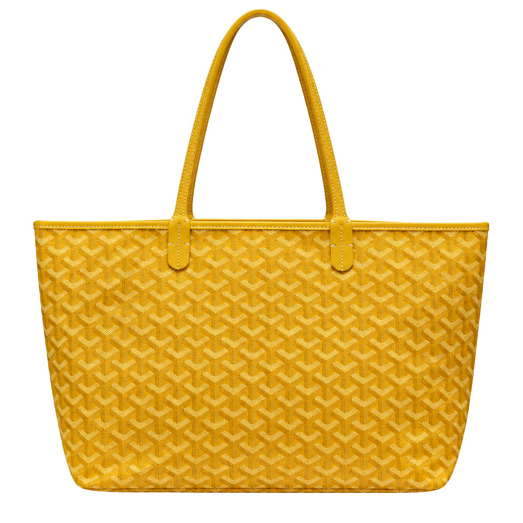 Goyard Saint Louis GM Tote Bag Yellow Coated Canvas 1