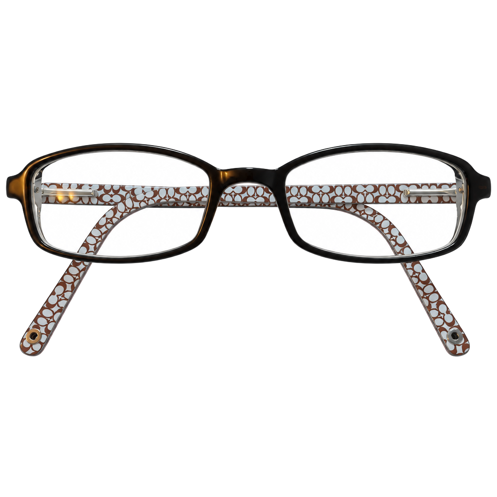 Coach Hilary Eyeglasses Size 47-17-135 Brown Signature C Frames 1