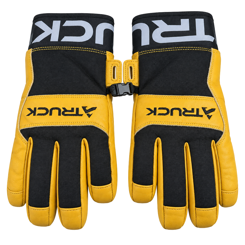 Truck M3 Ski Gloves Size 7 Sunshine Leather Waterproof 1
