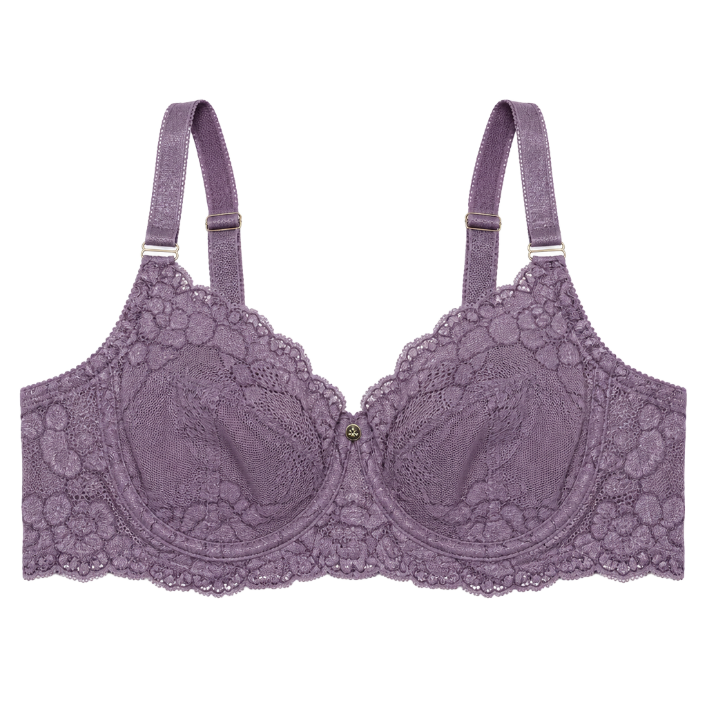 Cacique Bra Size 40DD Purple Lace Underwire 1