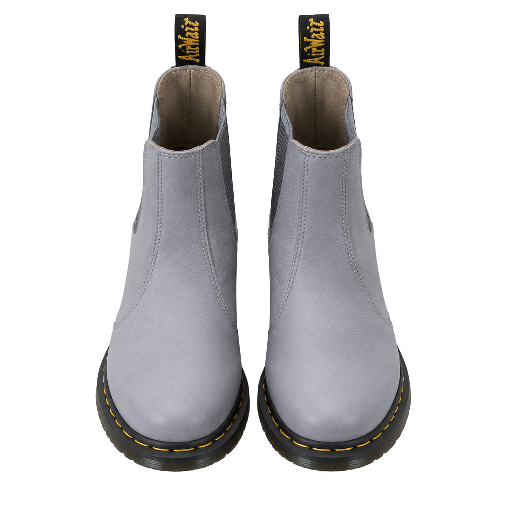Dr. Martens 2976 Chelsea Boots Size US 8 Grey Leather 1