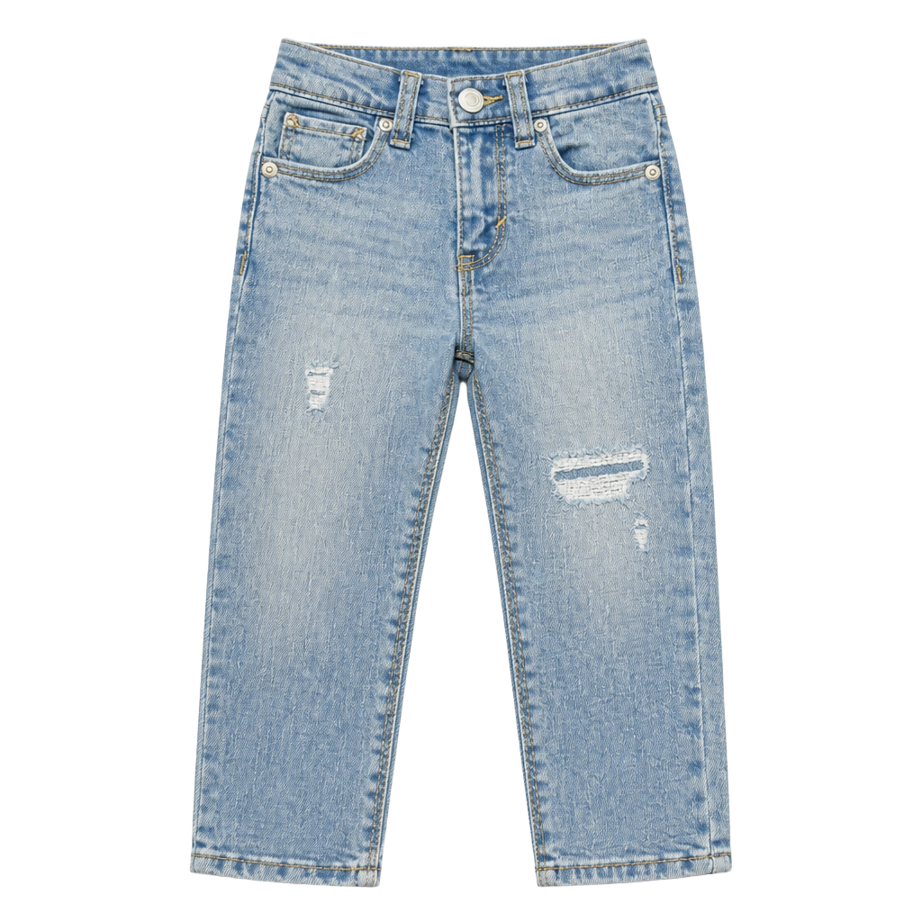 Old Navy Karate Skinny Jeans 18-24M Light Wash Distressed 360 Stretch NWOT 1