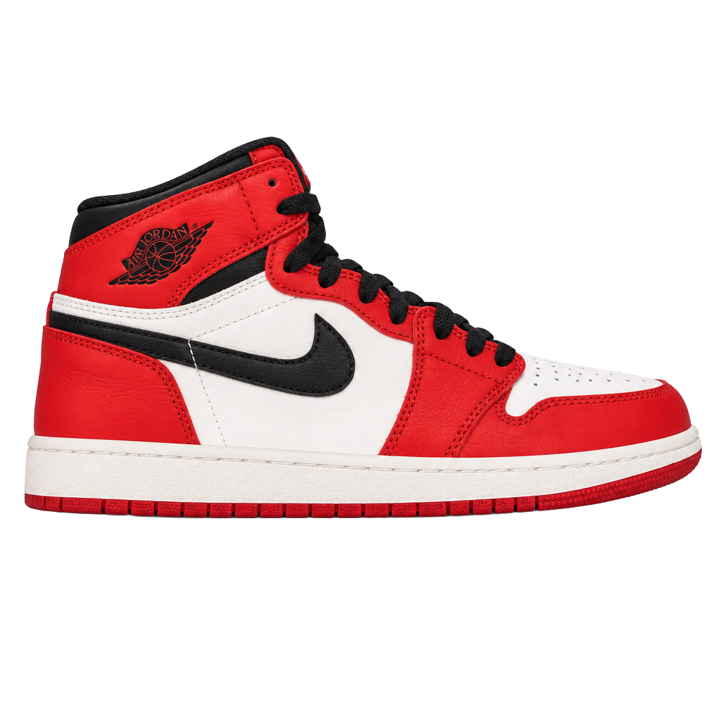 Air Jordan 1 Mid Size 6.5 Chicago White Black Red Sneakers 1