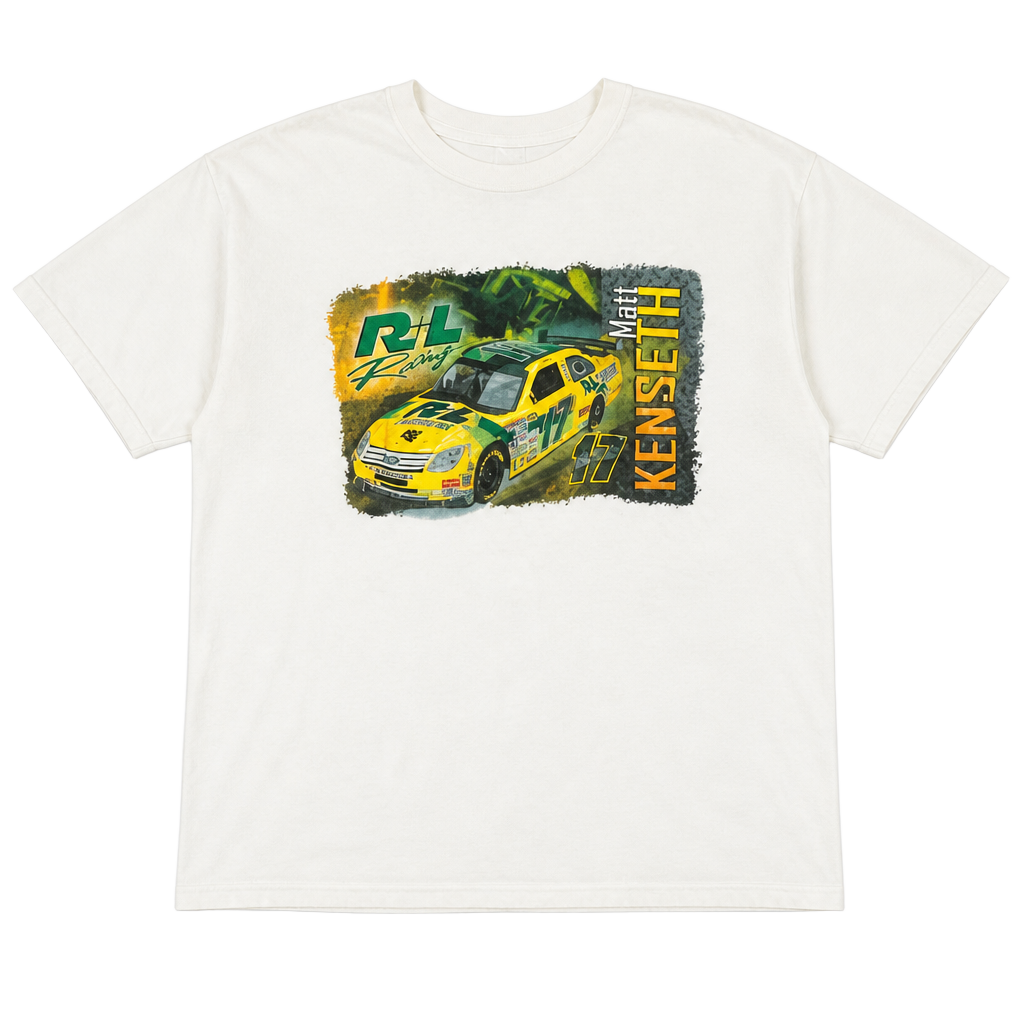 NASCAR × Vintage Vintage Matt Kenseth Yellow Y2K NASCAR DeWALT Racing Tee 1