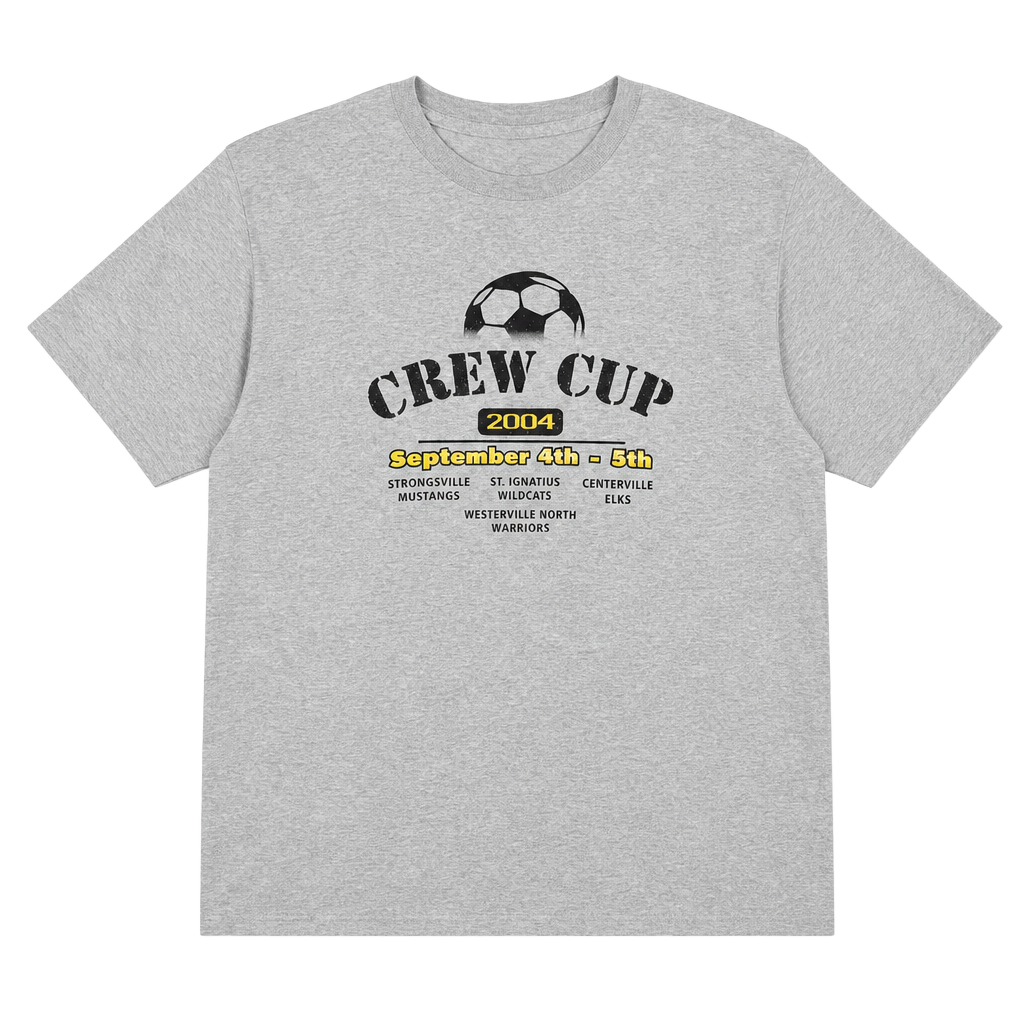 Vintage 2004 Adidas Crew Cup Soccer Tournament T-Shirt Size L 1