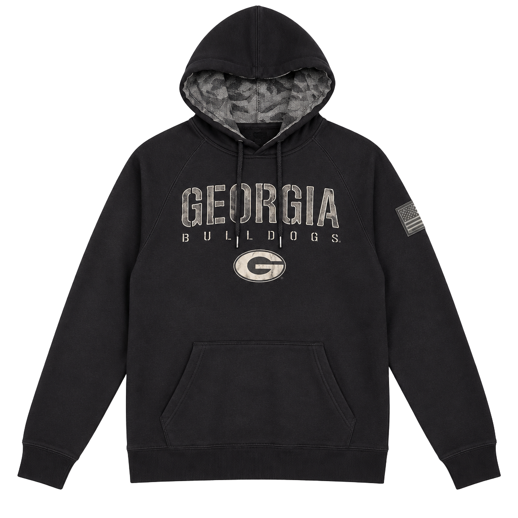 Georgia Bulldogs OHT Military Appreciation Hoodie Size L 1