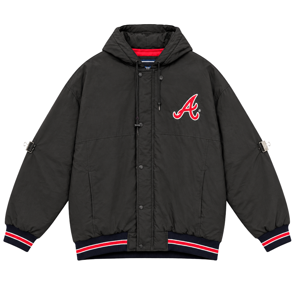 Vintage Atlanta Braves Nike Starter Winter Jacket Mint Thick 1