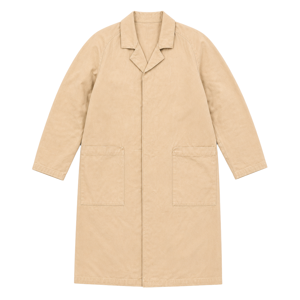 1930s Ivory Cotton Duster Jacket M 1