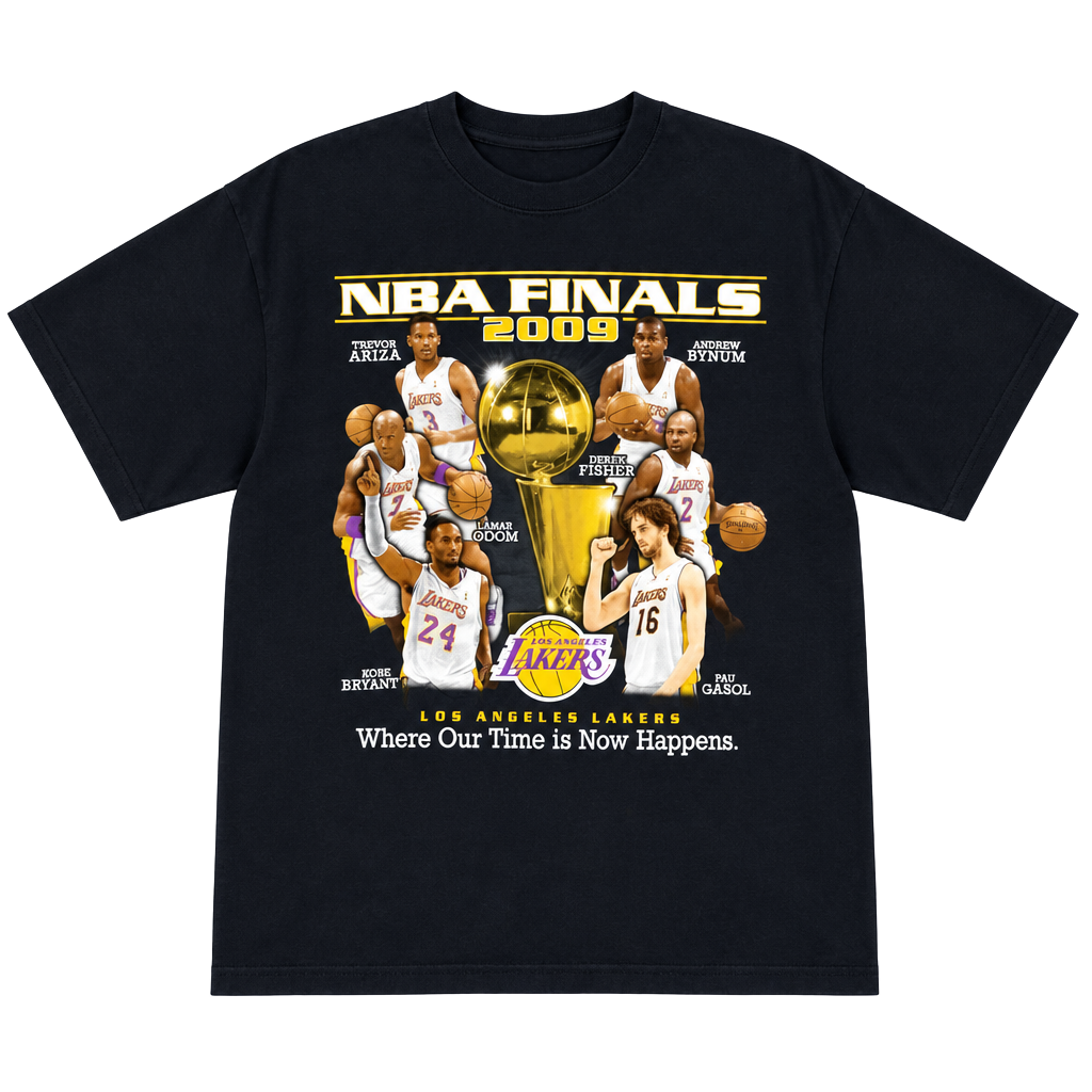 Gildan NBA Finals 2009 Los Angeles Lakers T-Shirt Size M 1