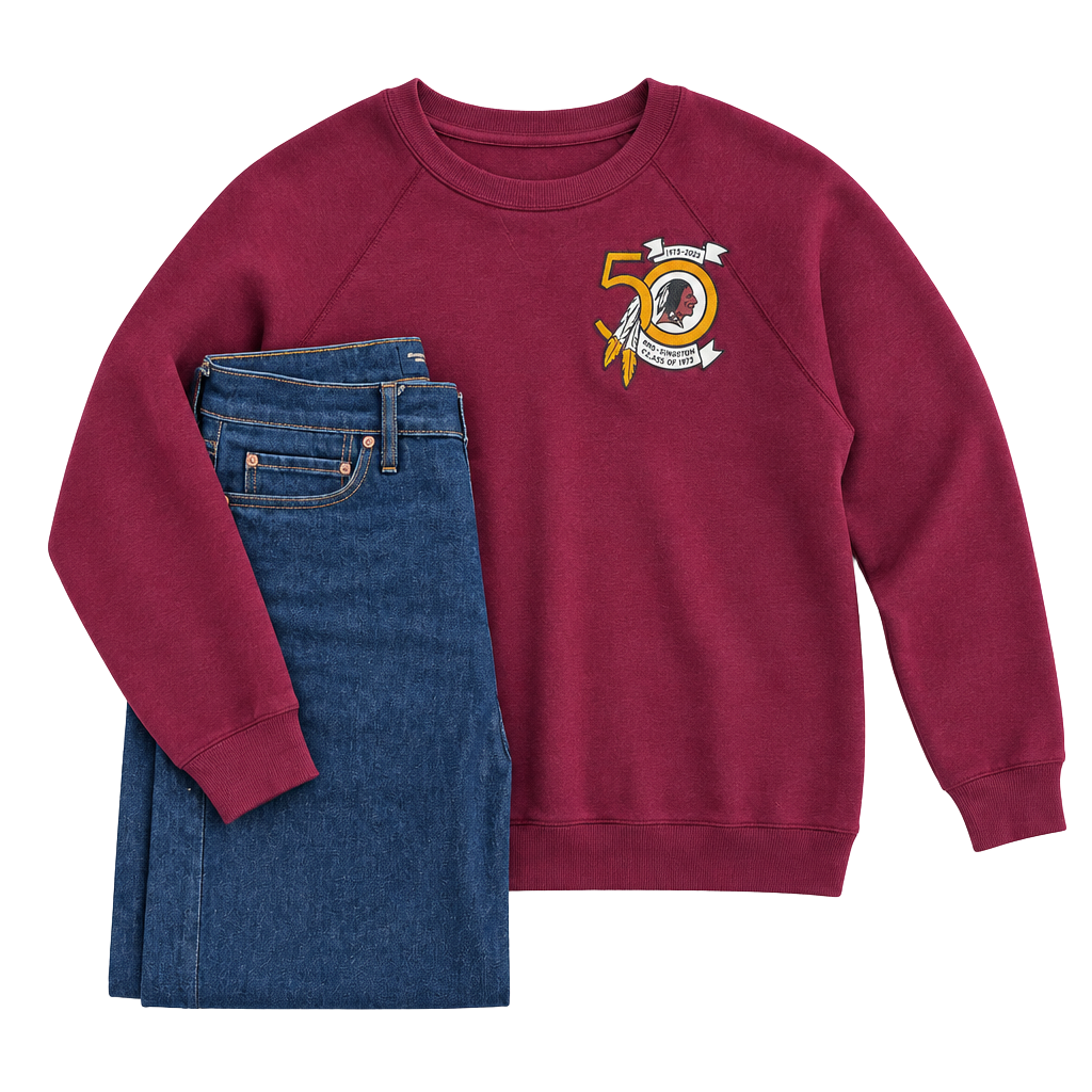 VINTAGE 1986 WASHINGTON REDSKINS SWEATSHIRT MENS XL 50 YEARS COMMANDERS 1980's 1