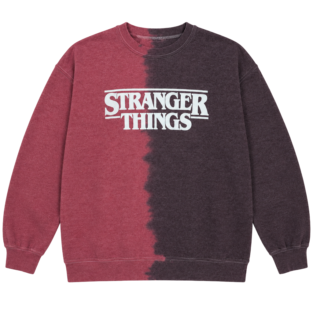 Netflix Stranger Things Sweatshirt Split Dye 1