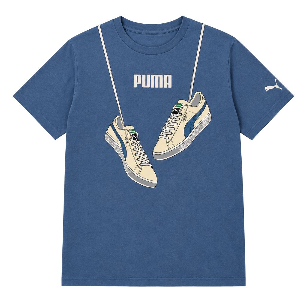 Puma Graphic Sneaker T-Shirt Blue 1