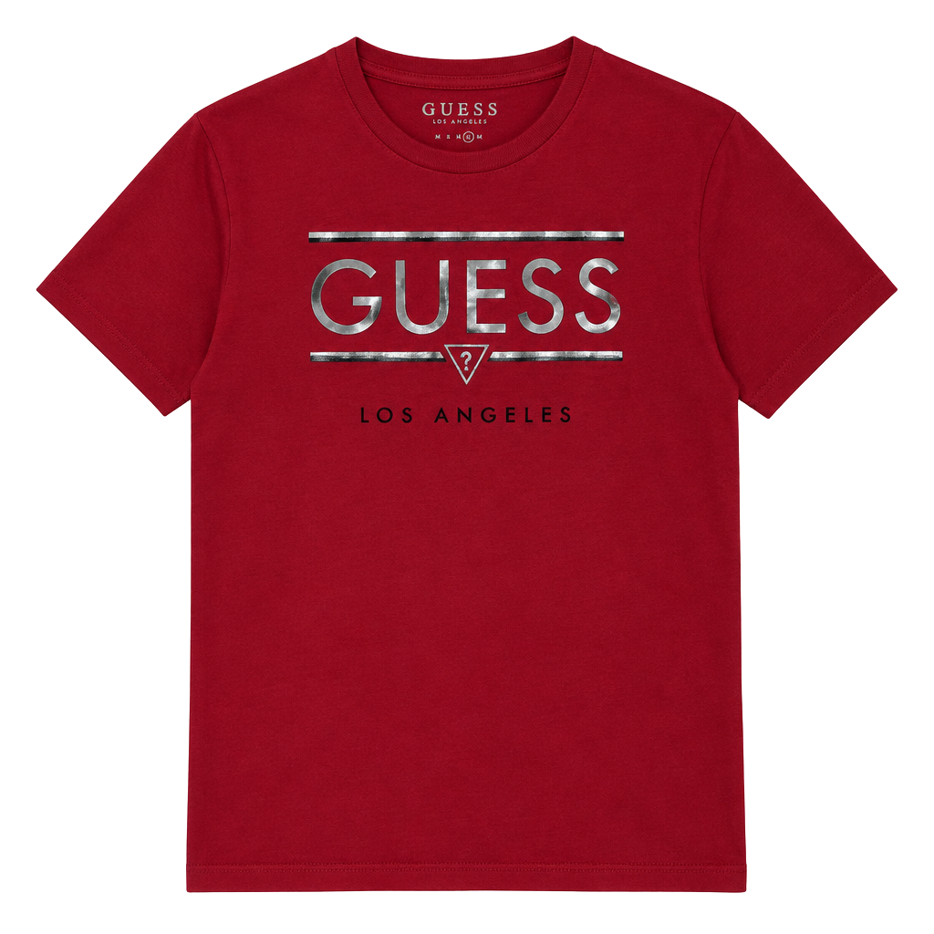 GUESS Los Angeles Logo T-Shirt Size M Red 1