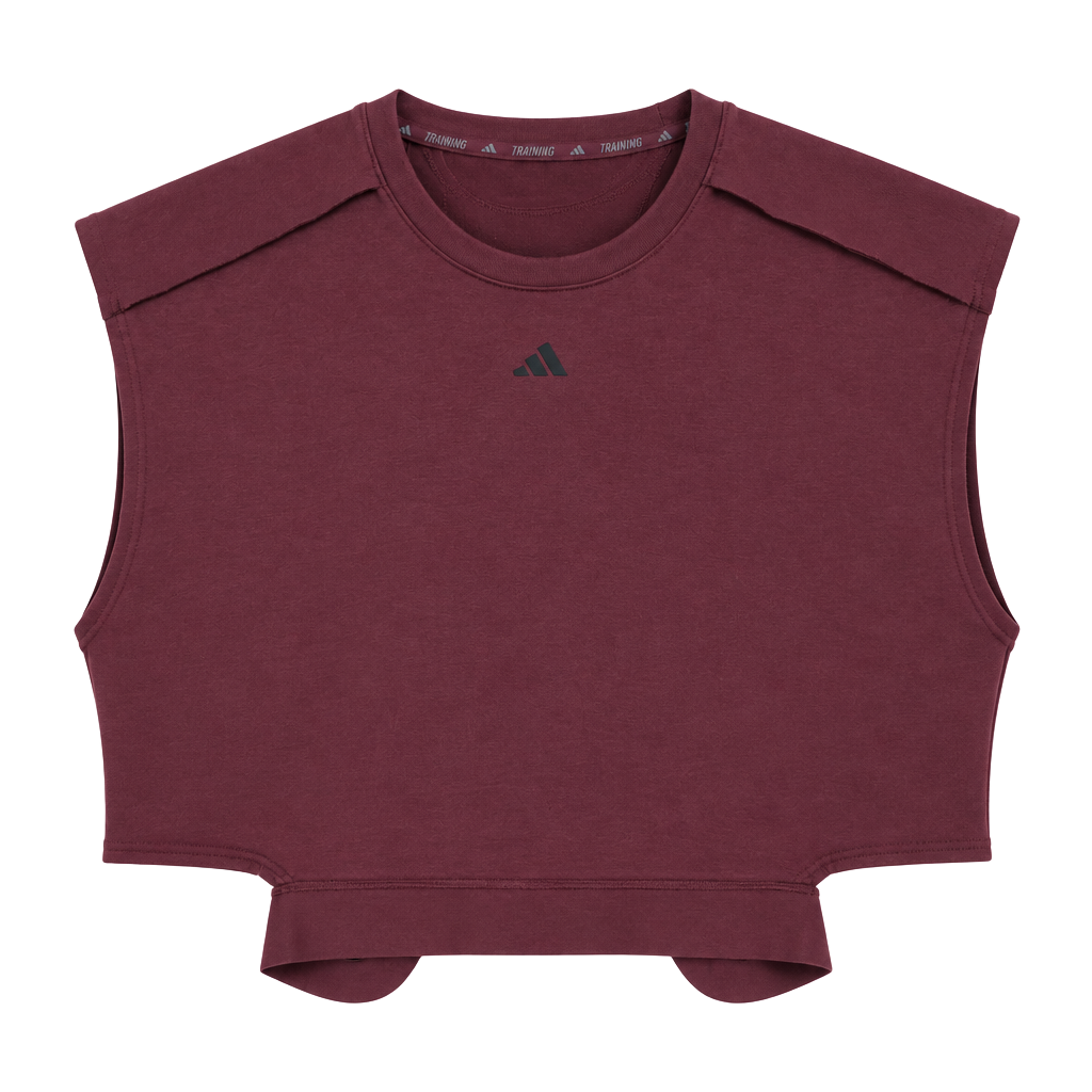 Adidas Power Crop Top Burgundy 1