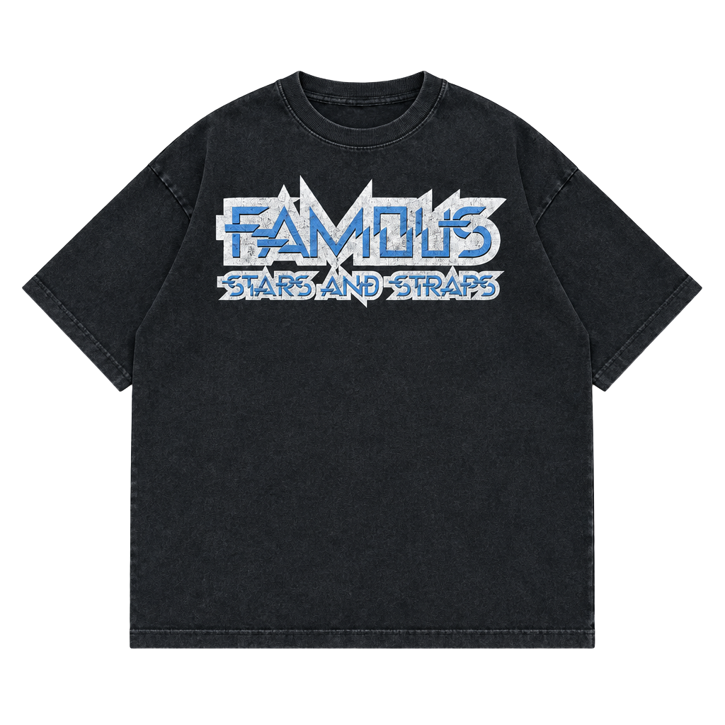 2000 Y2K Famous Stars And Straps T-Shirt Black Graphic Print Ride On 1