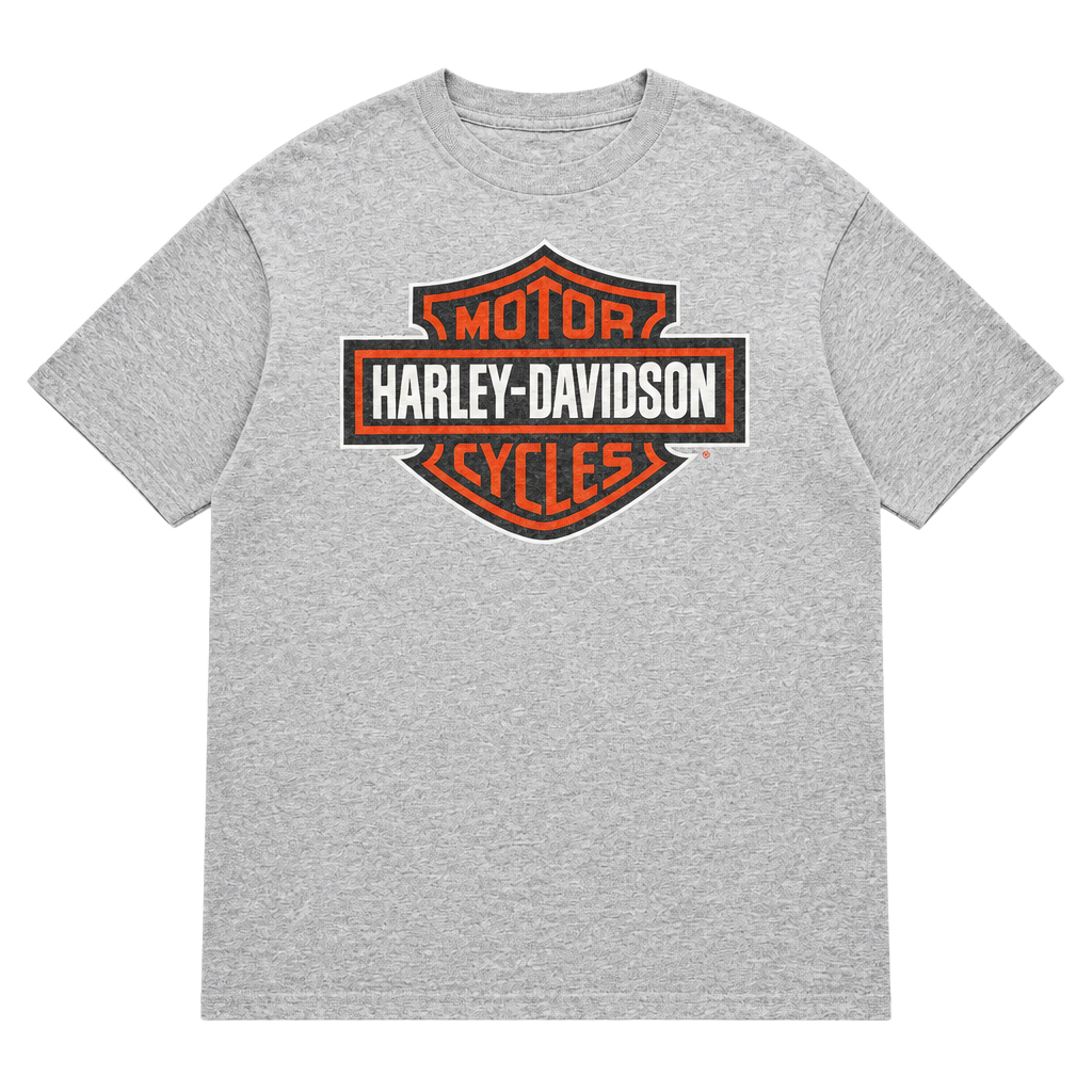 Harley-Davidson Indianapolis T-Shirt Gray Bar & Shield Logo 1