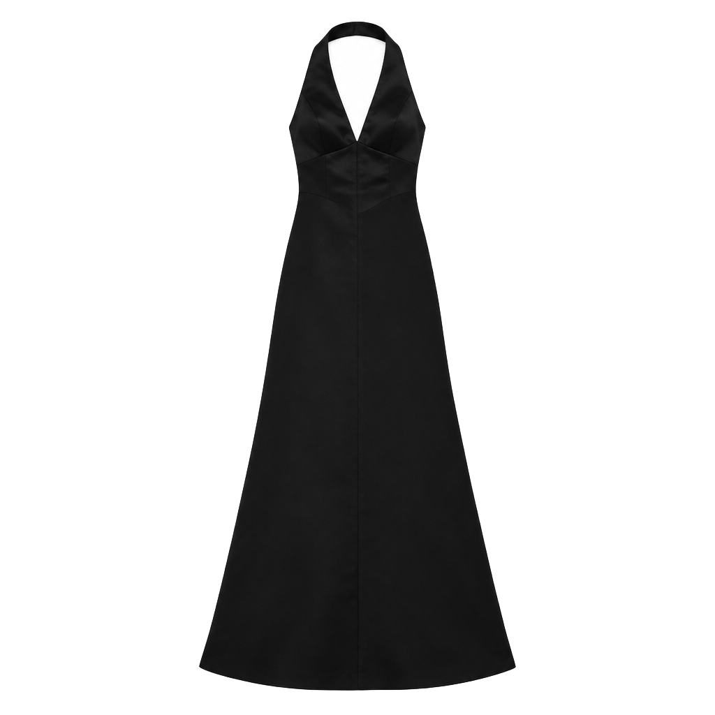 Mac Duggal Women's Sleeveless V Neck Satin Gown With Bow Details - Macy's, 1