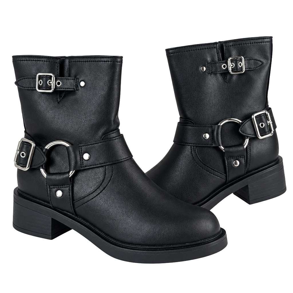 Universal Thread Black Motorcycle Boots 1