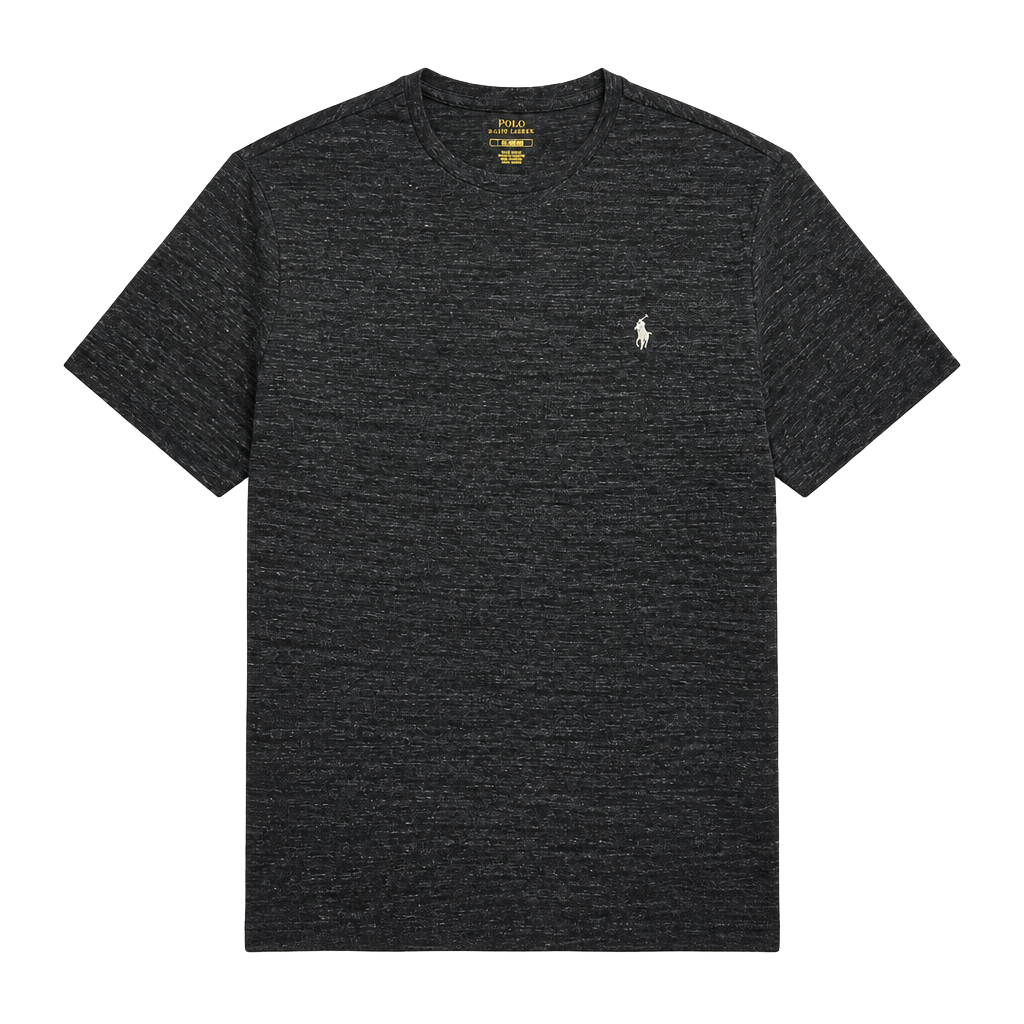 Polo Ralph Lauren Jersey Crewneck T-Shirt Size L Black Heather Marl 1