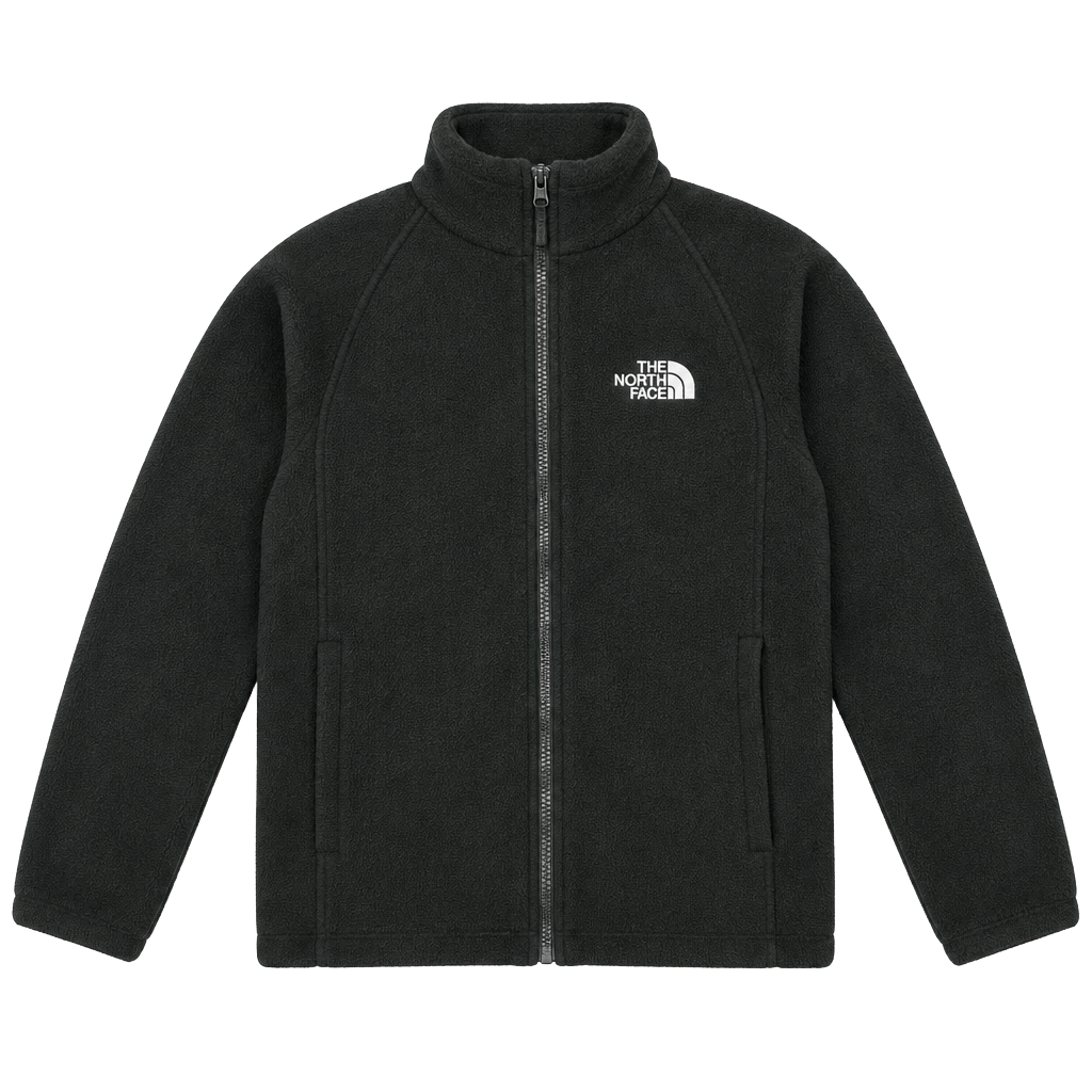 The North Face Fleece Jacket Size M Black Full Zip Outdoor 1