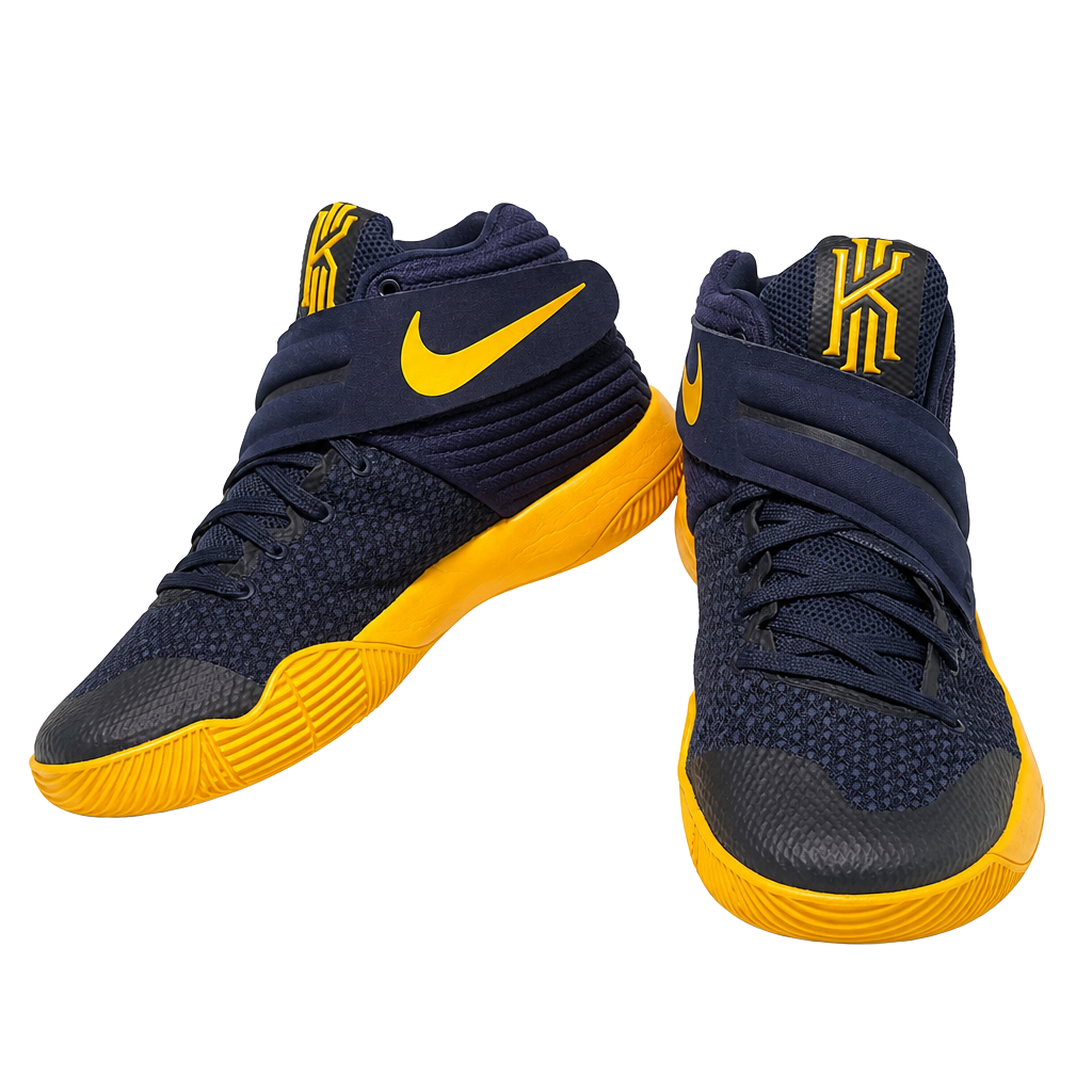 Nike Kyrie 2 Basketball Shoes Midnight Navy University Gold 1