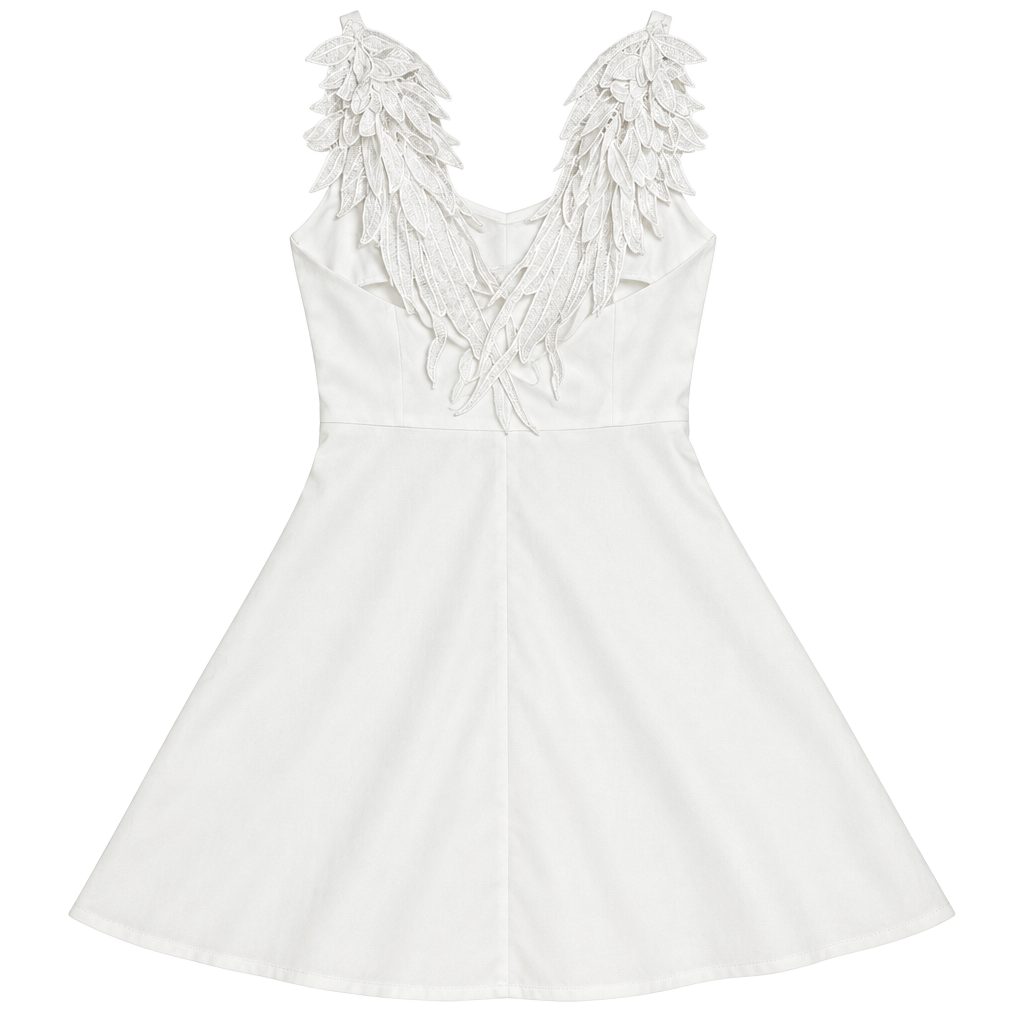 Chicwish Angel's Wings White Cami Dress 1