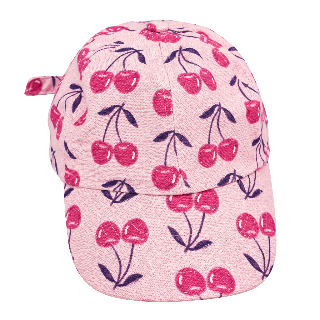 URBAN OUTFITTERS Hat BASEBALL Cap CHERRIES Pink UO-79 Patch Cotton Adjust NWT 1