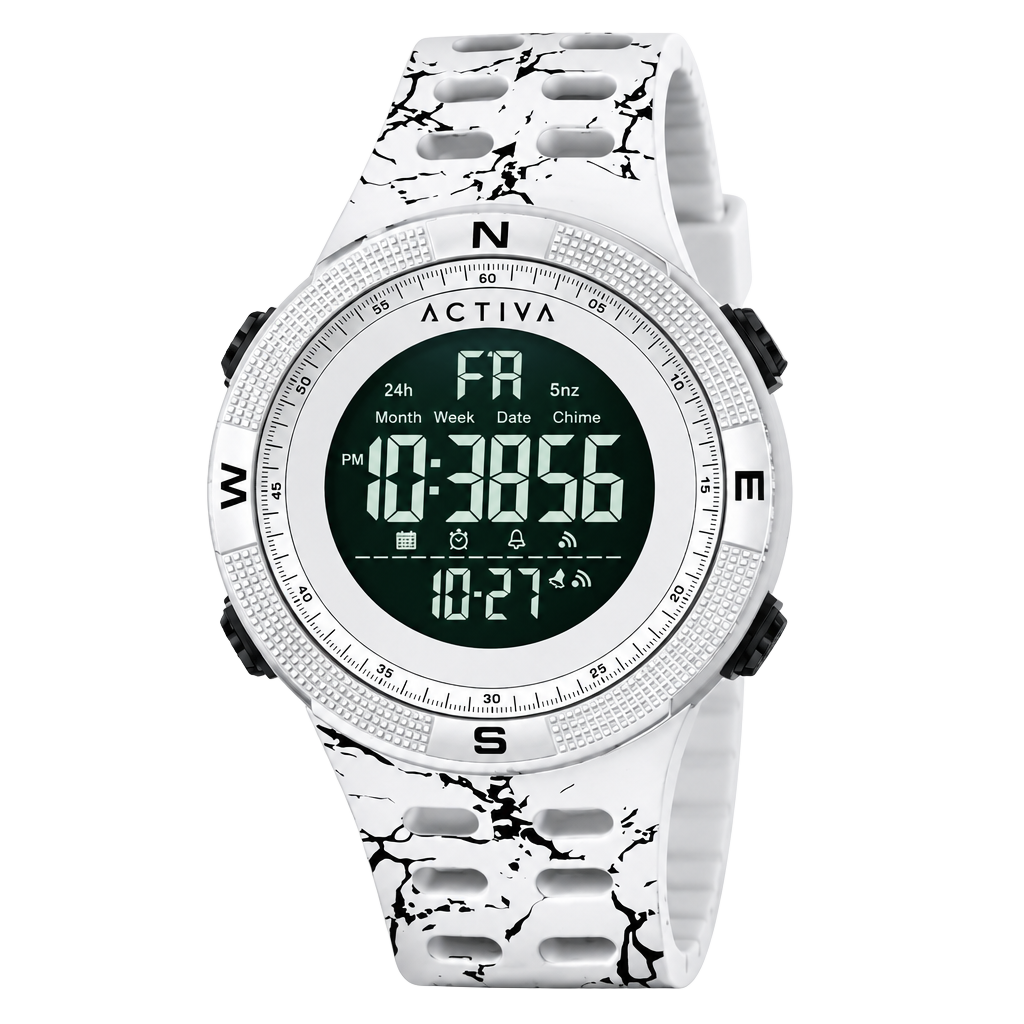 Activa Summit X Invicta ACW1915MC-004 Men’s 50mm White Camo Digital Watch 1