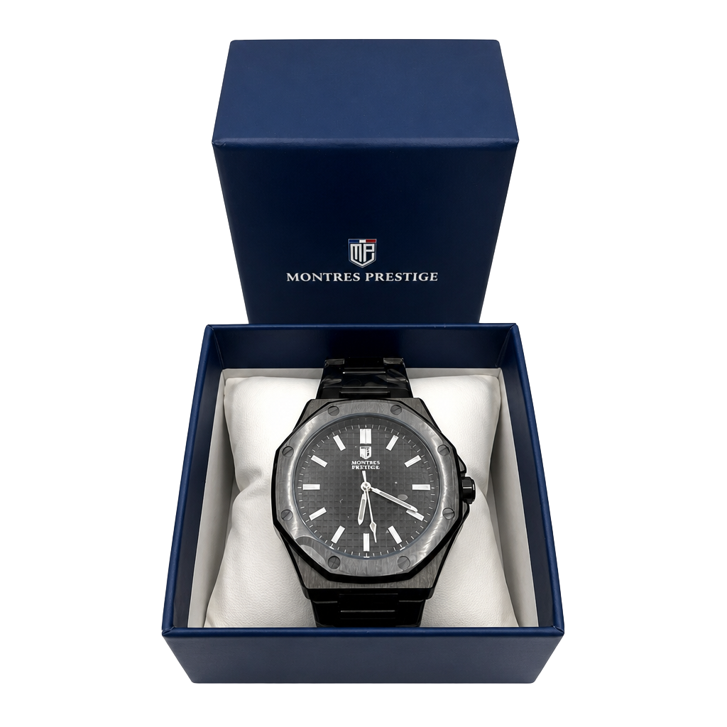 Montres Prestige Classic MPW-0250 Men's Quartz Watch Black Box 1