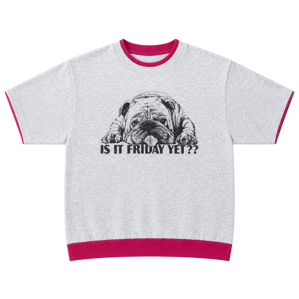 Signal Sports Is It Friday Yet Bulldog Shirt Size L Vintage 90s 1