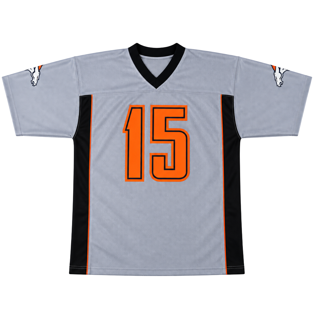 Reebok NFL Denver Broncos Tim Tebow Jersey Size L Grey 15 1