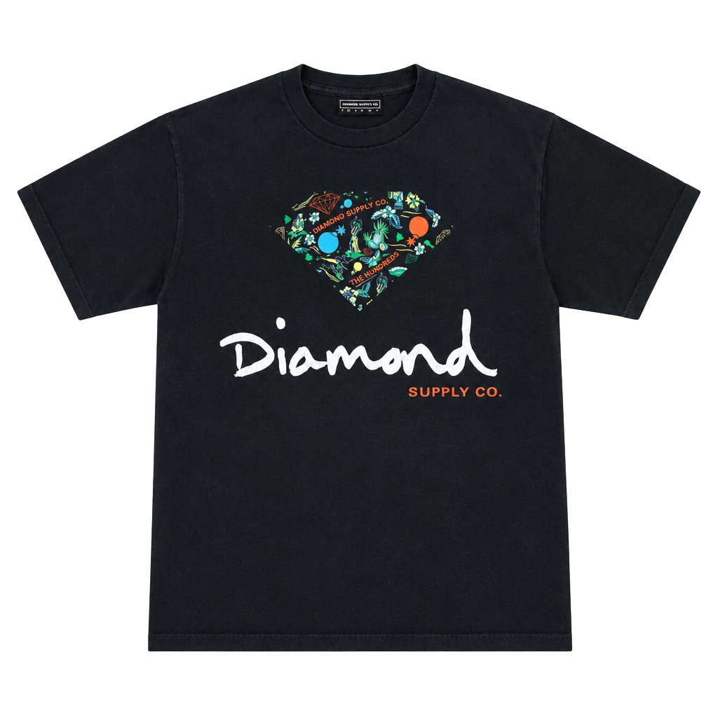 The Hundreds x Diamond Supply Co. Graphic T-Shirt Black M 1