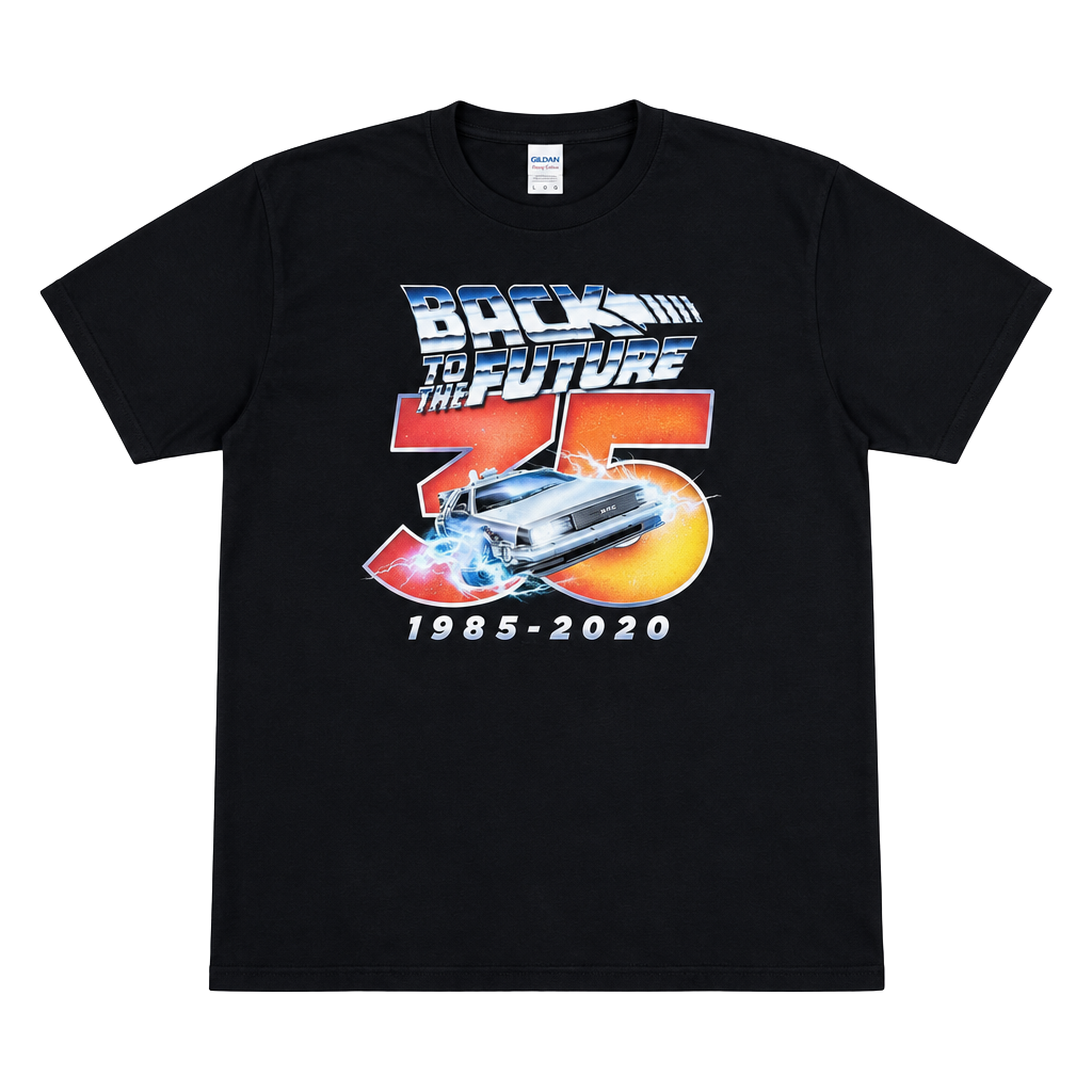 Gildan Back To The Future 35th Anniversary T-Shirt Size XL Black 1
