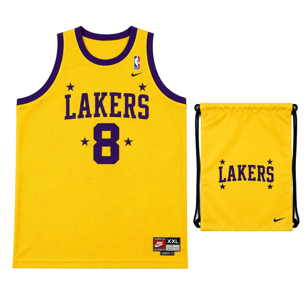 Nike Kobe Bryant Lakers Jersey Size XXL Yellow Los Angeles #8 1