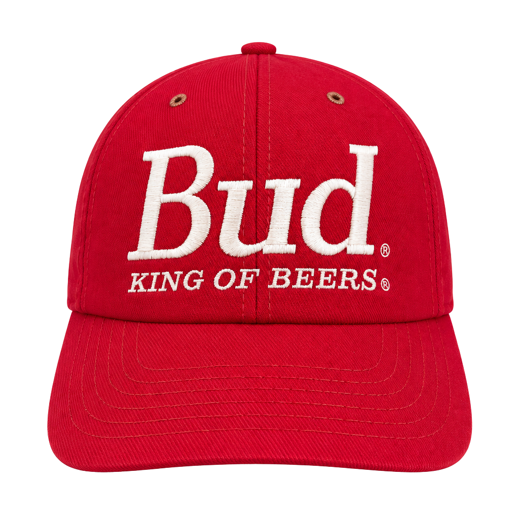 Budweiser King Of Beers Red Baseball Cap Adjustable 1