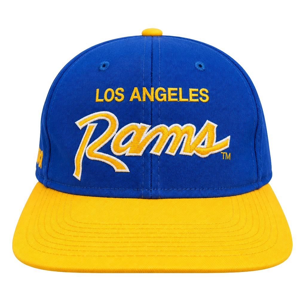Pro Specialties Los Angeles Rams Snapback Hat One Size Blue Yellow NFL 1
