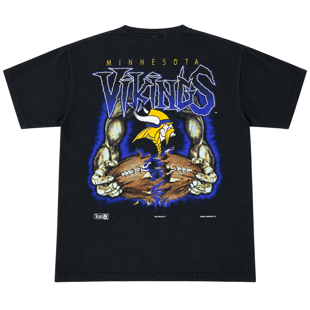 Magic Johnson T's Minnesota Vikings XL Vintage 90s NFL T-Shirt 1