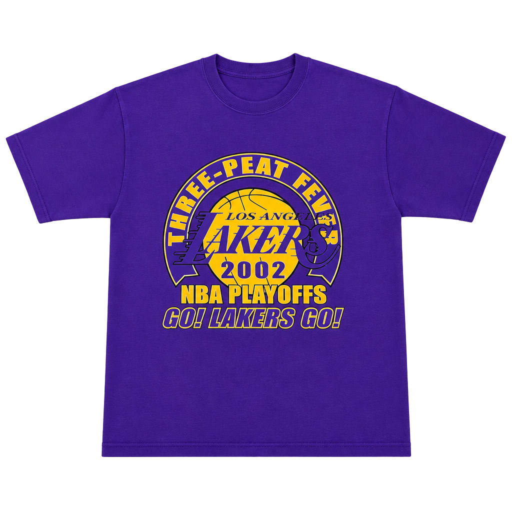 Fruit of the Loom Los Angeles Lakers T-Shirt XL 2002 NBA Playoffs 1