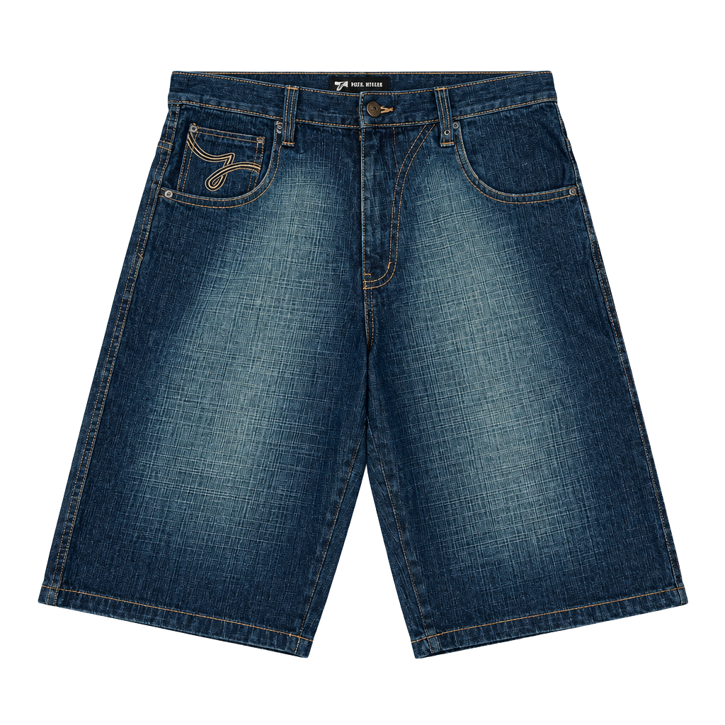 DTEK Jeans Denim Shorts Size 38 Baggy Jorts Skater 1