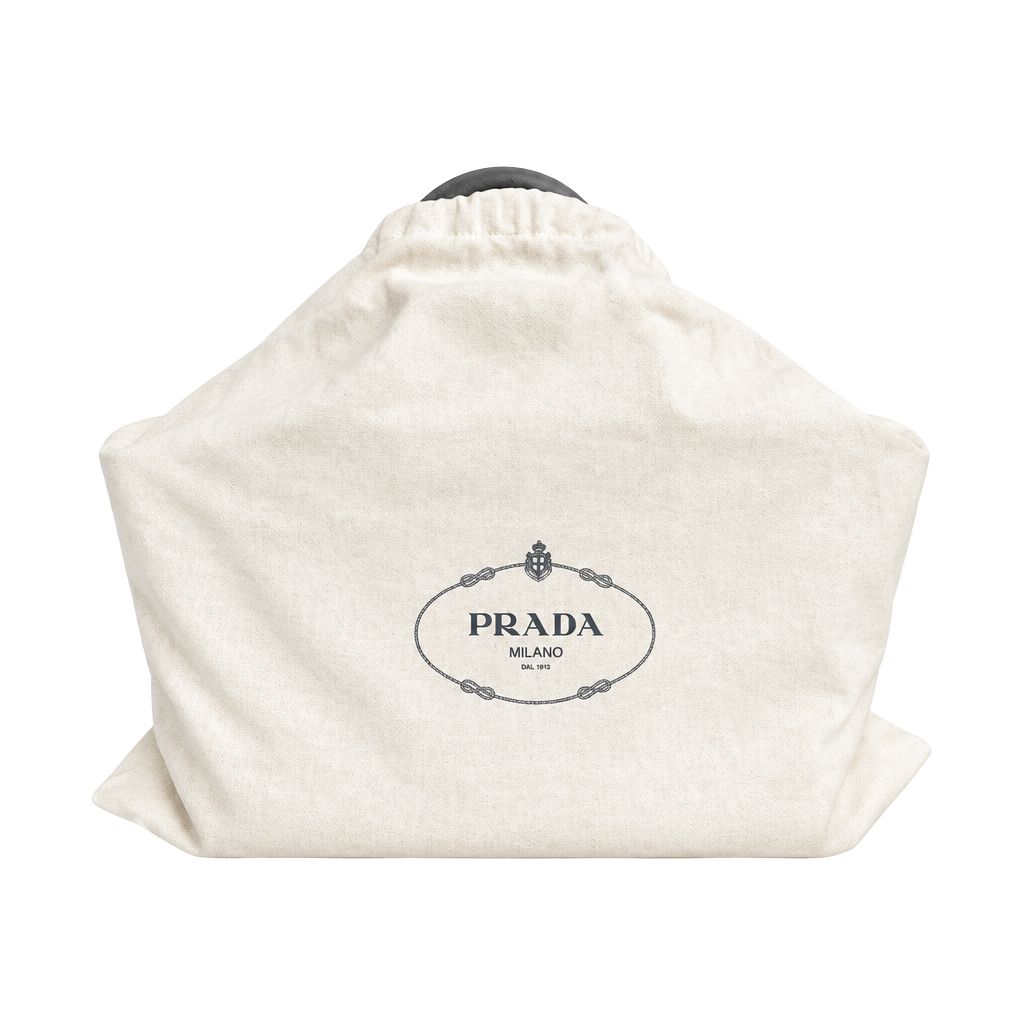 Prada Vitello Daino Leather Tote Shoulder Bag Grey 1