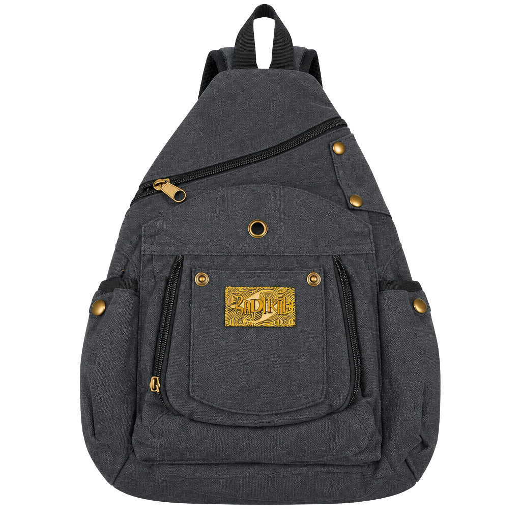 Radikal Canvas Sling Bag Blue Crossbody Backpack 1