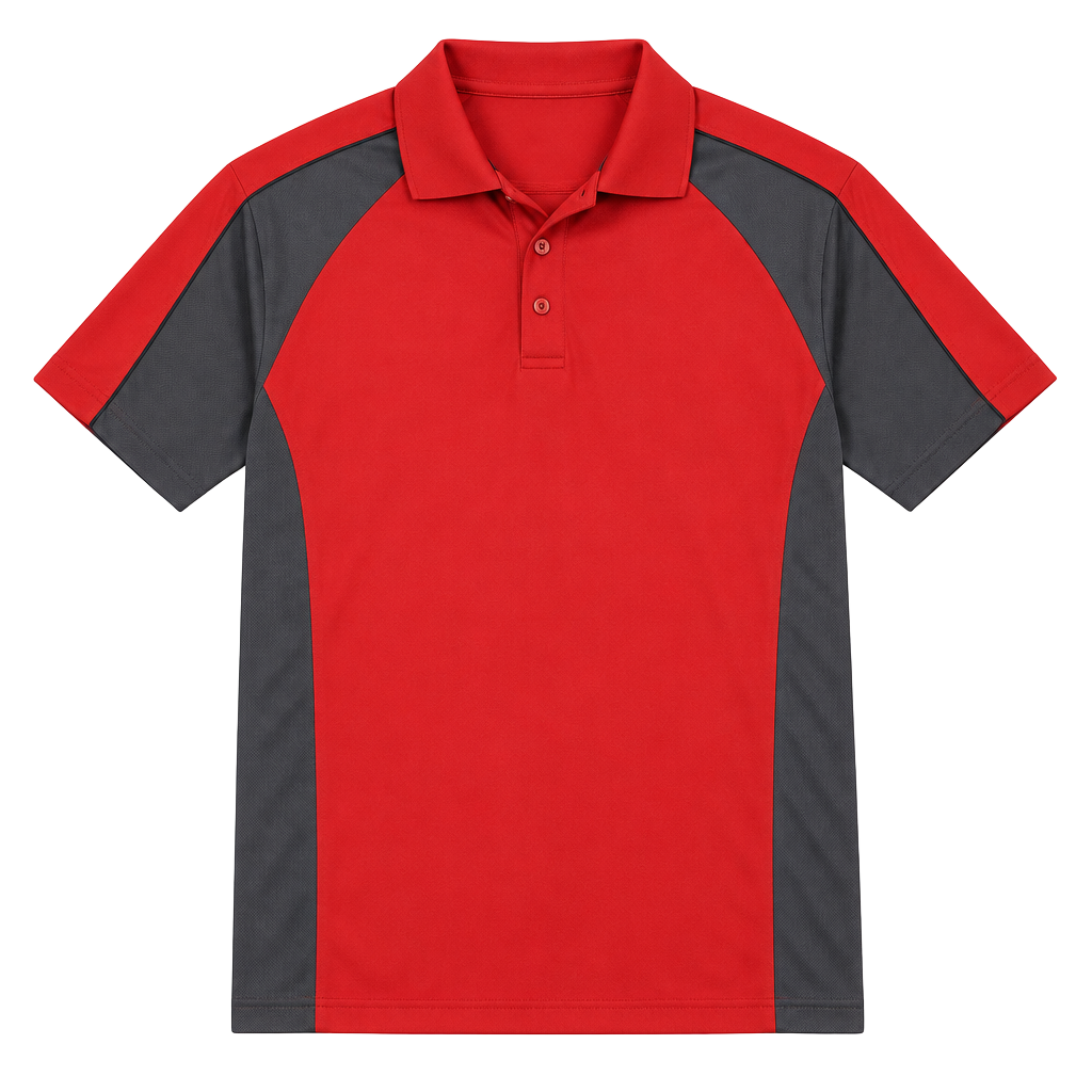 Grand Slam Polo Shirt XL Red Gray Airflow Performance Golf Athletic Men 1