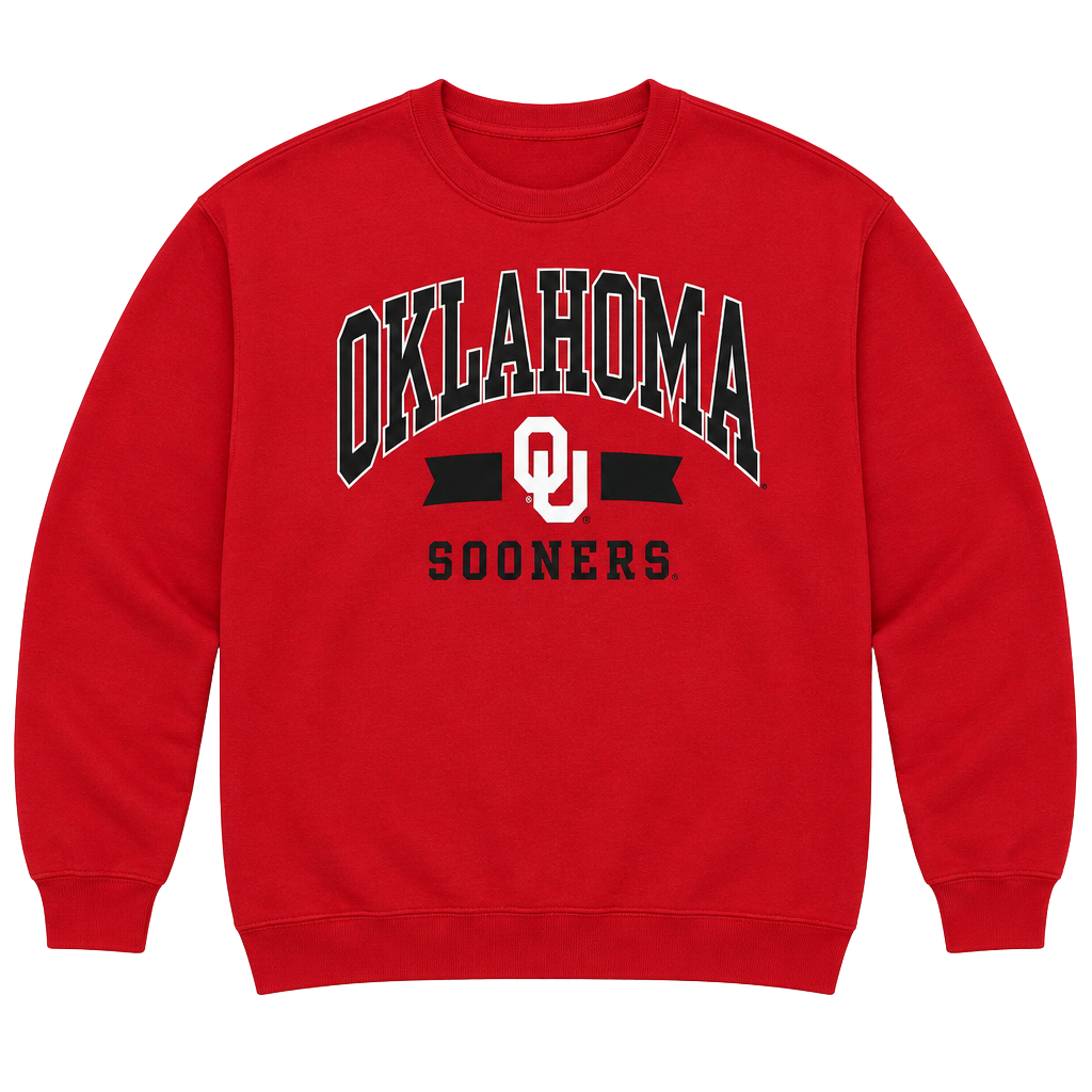Profile Varsity Oklahoma Sooners Sweatshirt Size 3XL Red Crewneck 1