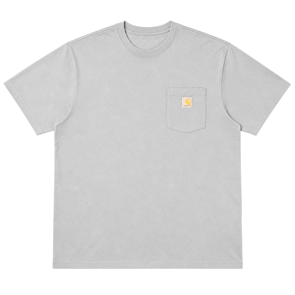 Carhartt Men's Loose Fit Short Sleeve Pocket T-Shirt (Light Blue, L) 1