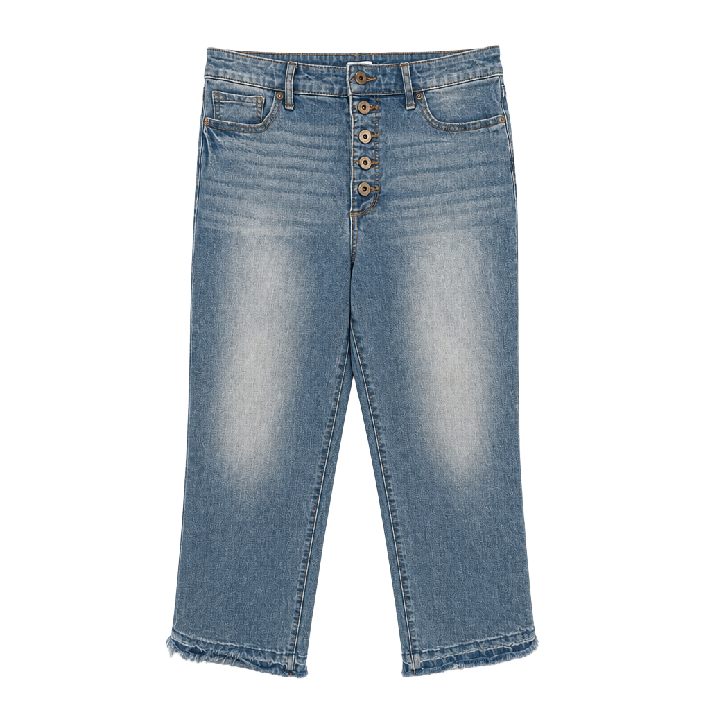 Sofia Jeans by Sofia Vergara Leslie Slim Straight Frayed Hem Jeans Sz 10 1